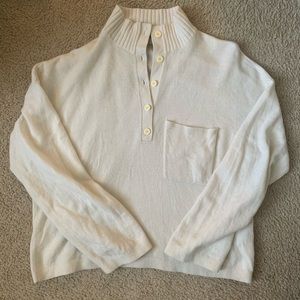 Everlane ReCashmere Button Mockneck